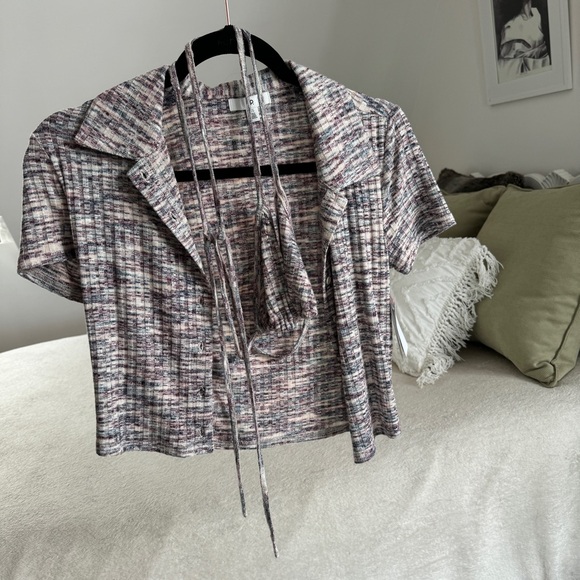 NWT Nordstrom 2 Piece Knit Top - Picture 2 of 7